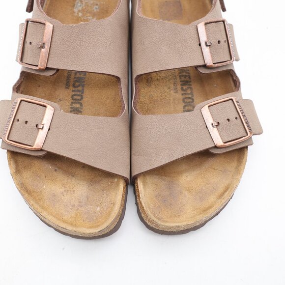 Birkinstock Milano Brown Biko Flor Strap Women’s Size EU 38 US 7 Buckle Sandals - Picture 10 of 12